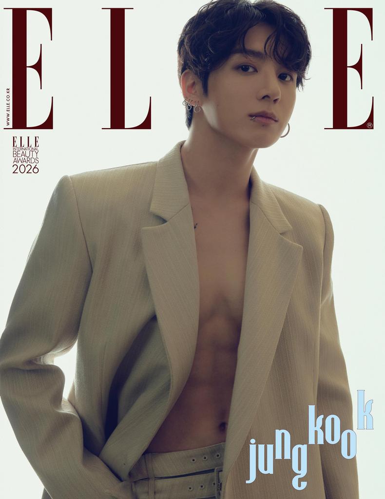 Elle Korea Magazine 2026 JANUARY BTS Jung Kook, BTS Army, Kfashion, KPOP, KSTAR