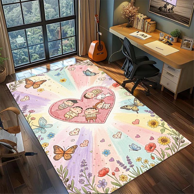 Crayon Shin-chan Large Decor Rug Non Slip Washable Area Carpet Gamer Bedroom Floor Mat