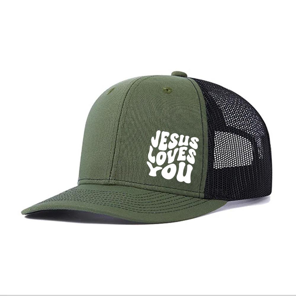 Love You Fashion Hip Hop Casual Men'S And Women'S Mesh Cap Adult Adjustable Cap Sun Hat Baseball Cap