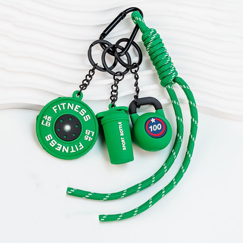 Bag Charm Kettlebell Dumbbell Hand-Woven Ropes Luxury Bag Pendant Trendy Sports Bag Pendants Gift For Fitness Enthusiasts