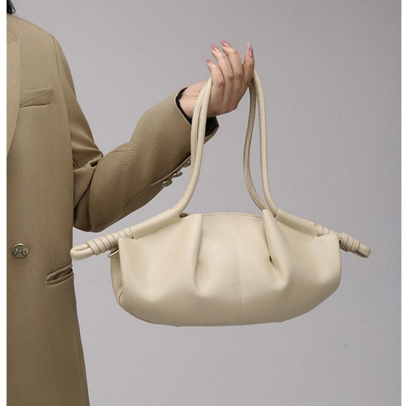 2025 New Personality Popular Women's Shoulder Bags Premium Soft PU Ladies Handbags Fashion Folding Cloud Bag Luxury Casual Messenger Bag for Females