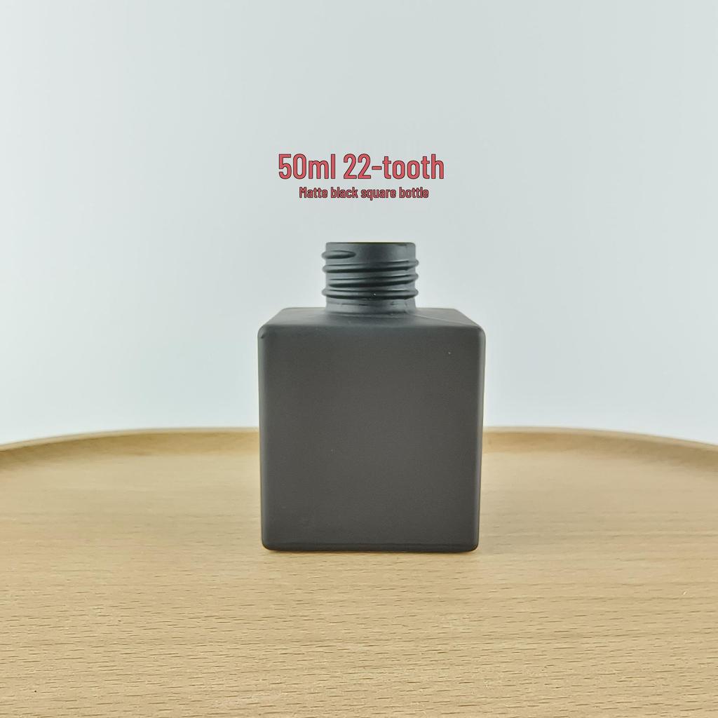 50ml Frosted Square Aroma Diffuser Glass Bottle for Home or Car Decoration