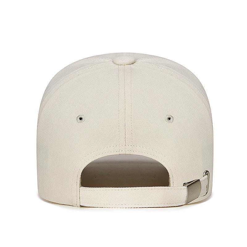 Baseball cap women's Korean version hard top does not collapse fashionable four-season outdoor sun hat curved brim adjustable embroidery letter hat