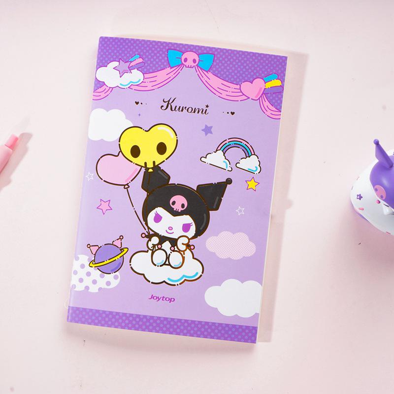 Kuromi Sanrio A5 Stitch-Bound Notebook - Cute Diary Planner