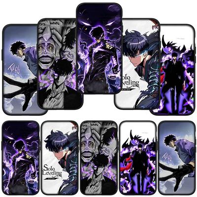 Phone Case for Samsung Galaxy S25 S24 S23 iPhone 16 15 Xiaomi Redmi Note 14 13 12 16E X 11 Pro Max OPPO Moto Huawei Cartoon Solo Leveling Sung Jin Woo
