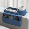 Silicone Couch Cup Holder Tray with Side Pockets Sofa Arm Organizer Couch Armrest Table for Cup Phone Tablet Remote Control