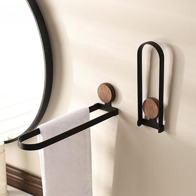 1pcs Bathroom Towel Rack Foldable Bath Towel Hanger for Shower Room Vanity Wall Space-Saving Wall-Mounted Towel Bar for Bathroom