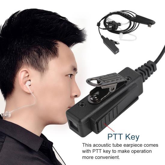 4ft Radiační vysílačka Sluchátko PTT s akustickou trubicí pro Motorola