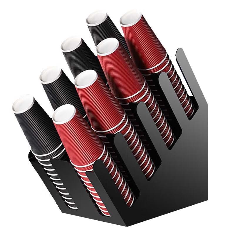 Homeglen Bar Counter Multi-Compartment Cup and Straw Dispenser