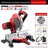 10-Inch High Precision Aluminum Alloy Miter Saw for Multifunctional Wood & Metal Cutting, 45 Degree Configuration.