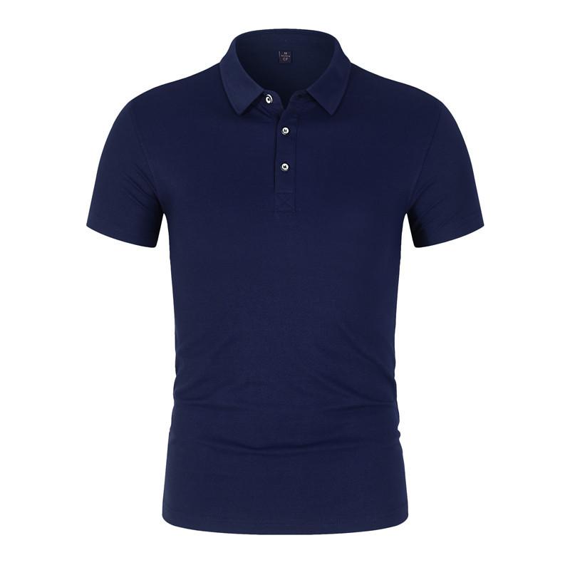 Solid Color Lapel T-shirt Short Sleeve Polo Shirt Corporate Culture Advertising Shirts Work Clothes