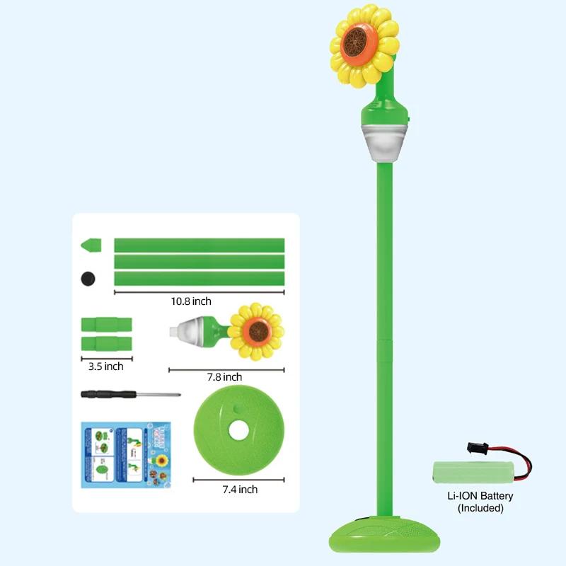 

Remote Control Electric Sunflower Bubble Machine Automatic Sound Light Bubble Blowing Kids Toy Sets Outdoor Party Wedding Prop Gifts