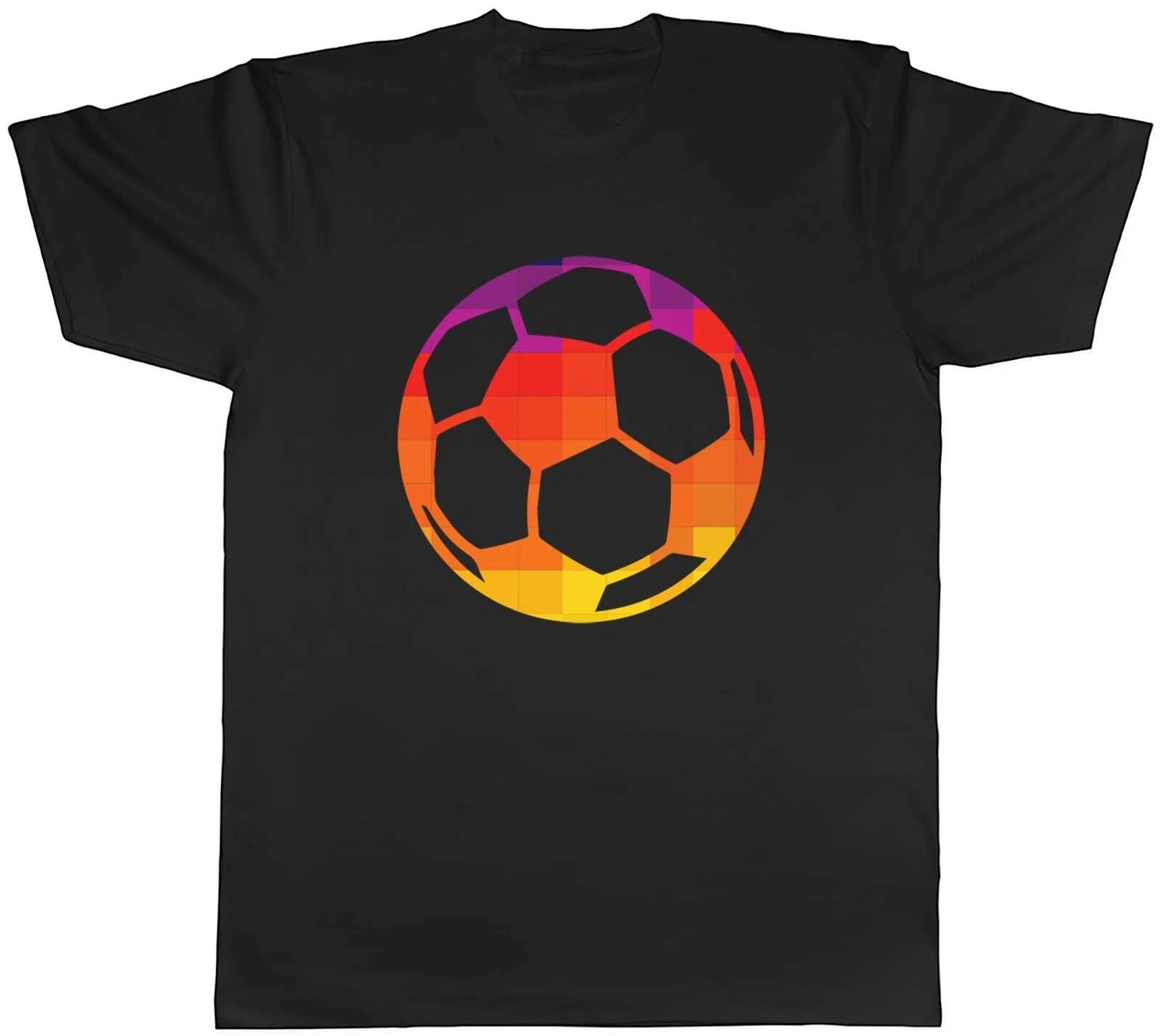 Sports Icon Football With Grid Colour Mens Unisex T-Shirt Tee Gift M
