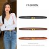 Heart Belt Women'S Fine Texture Cowhide Simple Casual Belt Women'S Decorative Suit Dress Belt
