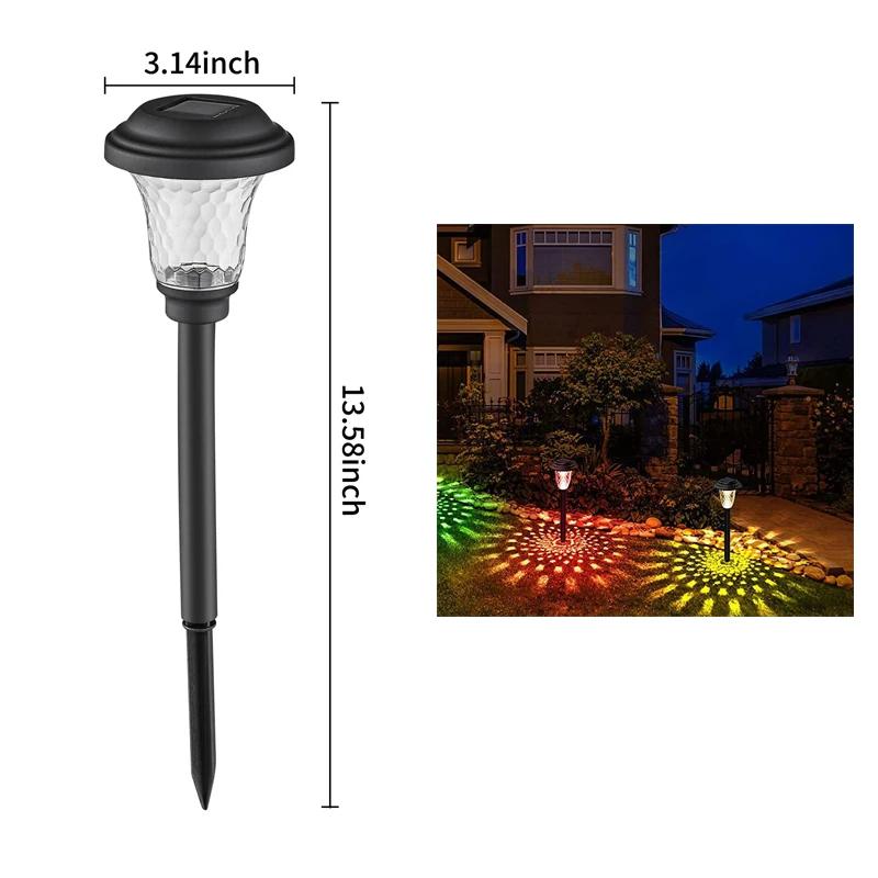 1-6PCS LED Lantern Lighting Solar Energy Path Lights Outdoor Waterproof Garden Lantern Landscape Path