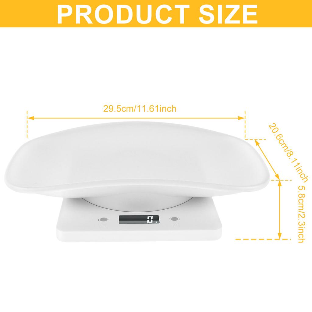 High-precision Digital Scale 10kg/1g Electronic Platform Scale Parcel Small Pet Express Weighing Scale Portable Kitchen Scales