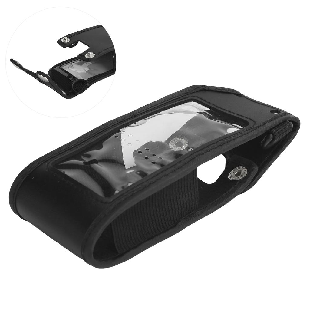 PU Leather Soft Case Cover Walkie Talkie Protector Fit for Anytone ATD878UV TwoWay Radio