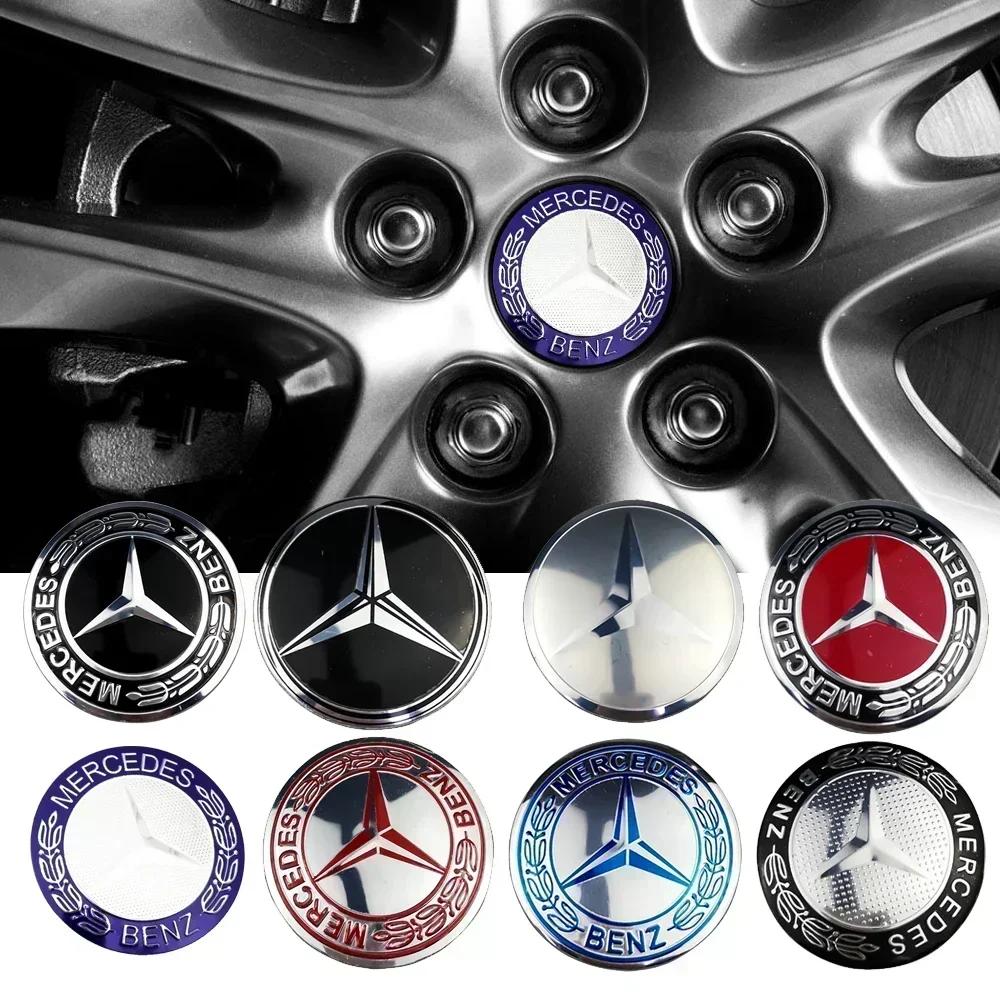 Hot Car Sticker 56mm Car Wheel Center Hub Emblem Sticker for Mercedes Benz W203 W204 W205 W209 W210 W211 W212 W176 W166 W163 W22