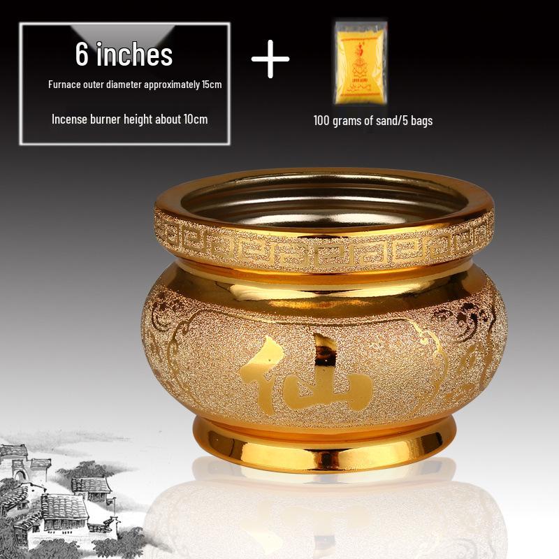 Ceramic Indoor Incense Burner for Buddhist Offerings - Small Holder for Living Room or Buddhist Hall.