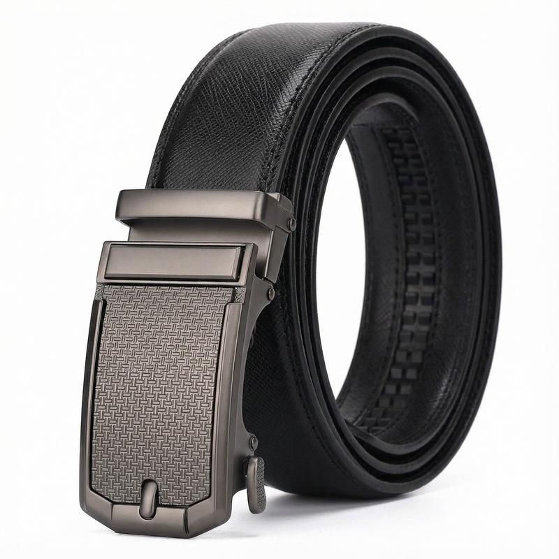 Men'S Automatic Buckle Cowhide Belt Men'S Business Leisure Senior Sense Versatile Belt Youth Belt E-Commerce