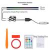 Smart Remote-Control Car LED Ambient Light Strip – Multicolor Acrylic for Central Console and Doors