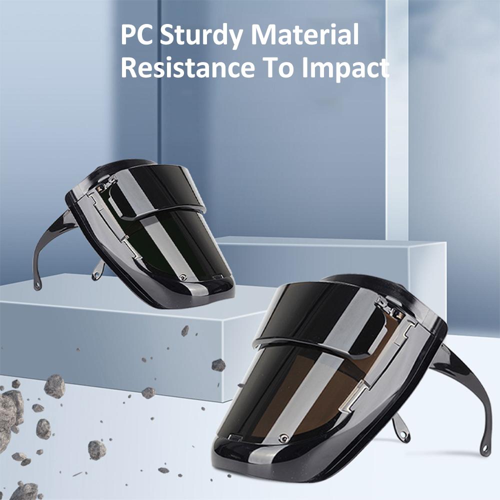 Mască de sudare pentru PC, cu vedere mare la 180 de grade Mască de sudură purtabilă Mască rezistentă la temperaturi înalte pentru arc