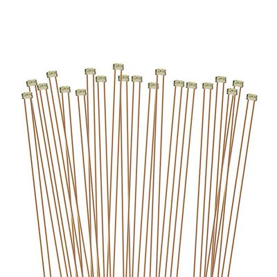 Miniature SMD 0402 Chip with Copper for Model and Dioramas LEDs, Yellow, 20-Pack, 0.1mm Wire, Trains, Railways, Buildings,