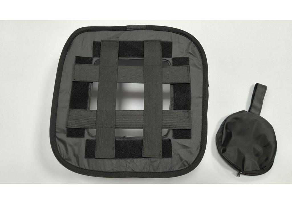 41CM LED Portable Photography Softbox with Black & Red Edge, Lightweight Honeycomb Reflector