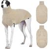 XL Dog Fleece Sweater for Extra Large Dogs Male Female, Pet Warm Fall Winter Knitwear Dog Sweaters, Pets Turtleneck Sweatshirt Greyhound, Blue XL