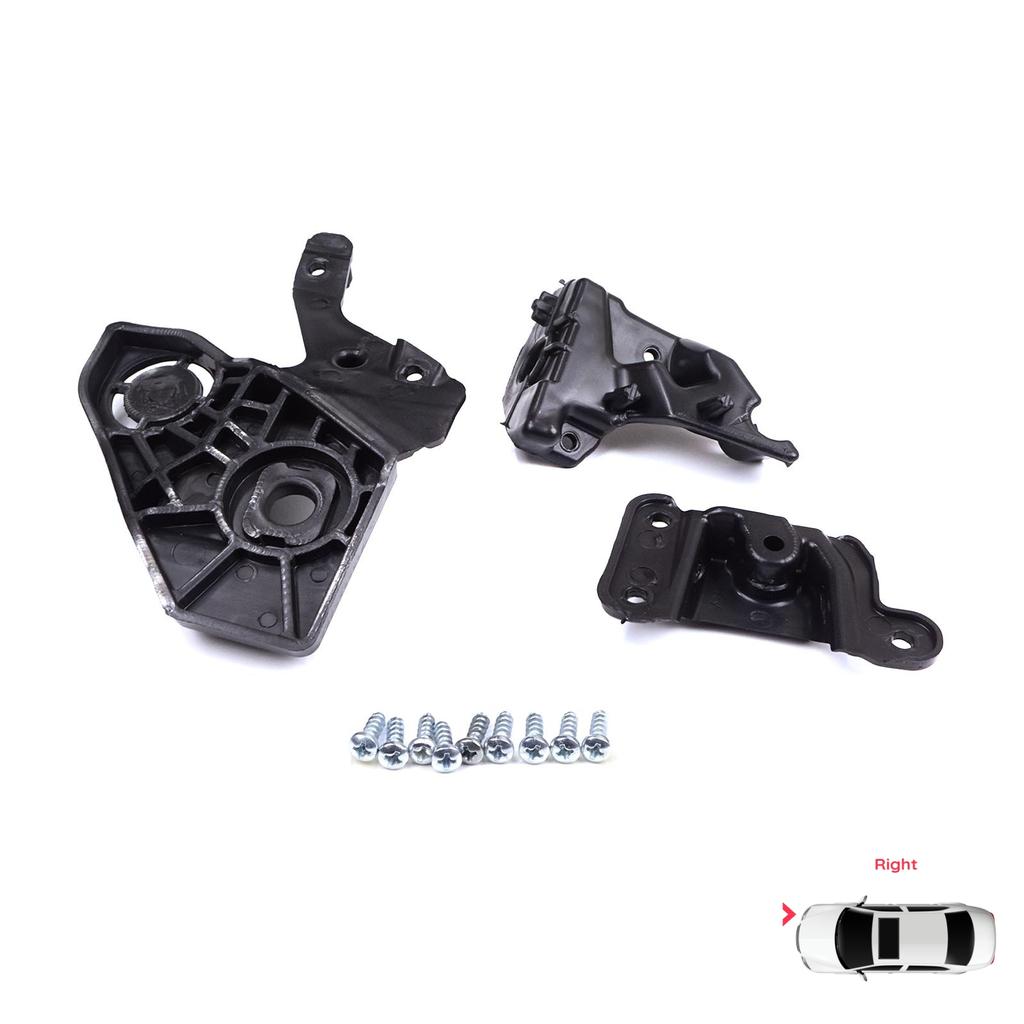 EHL581-2 Headlight Holder Mount Repair Bracket Tab Set Right Side for Peugeot 208 E-208 MK2 P21 2008 E-2008 MK2 P24 2019-On