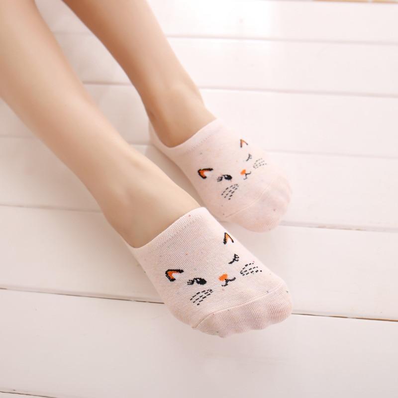 5 Pairs Women Cartoon Invisible No Show Nonslip Loafer Boat Liner Low Cut Socks 5 Pairs Women Cartoon Invisible No Show Nonslip Loafer Boat Liner Low Cut Socks