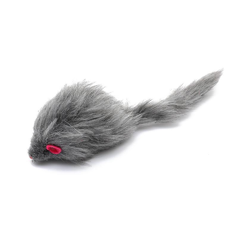 5pcs 1pcs Plush Catmint Simulation Mouse Cat Pet Teasing Interactive Toy For Kitten Gifts Supplies Random Color