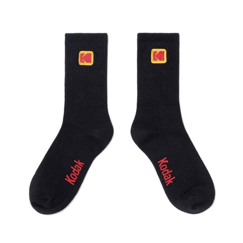 KODAK Apparel ColorPlus Mini Logo Crew Socks BLACK
