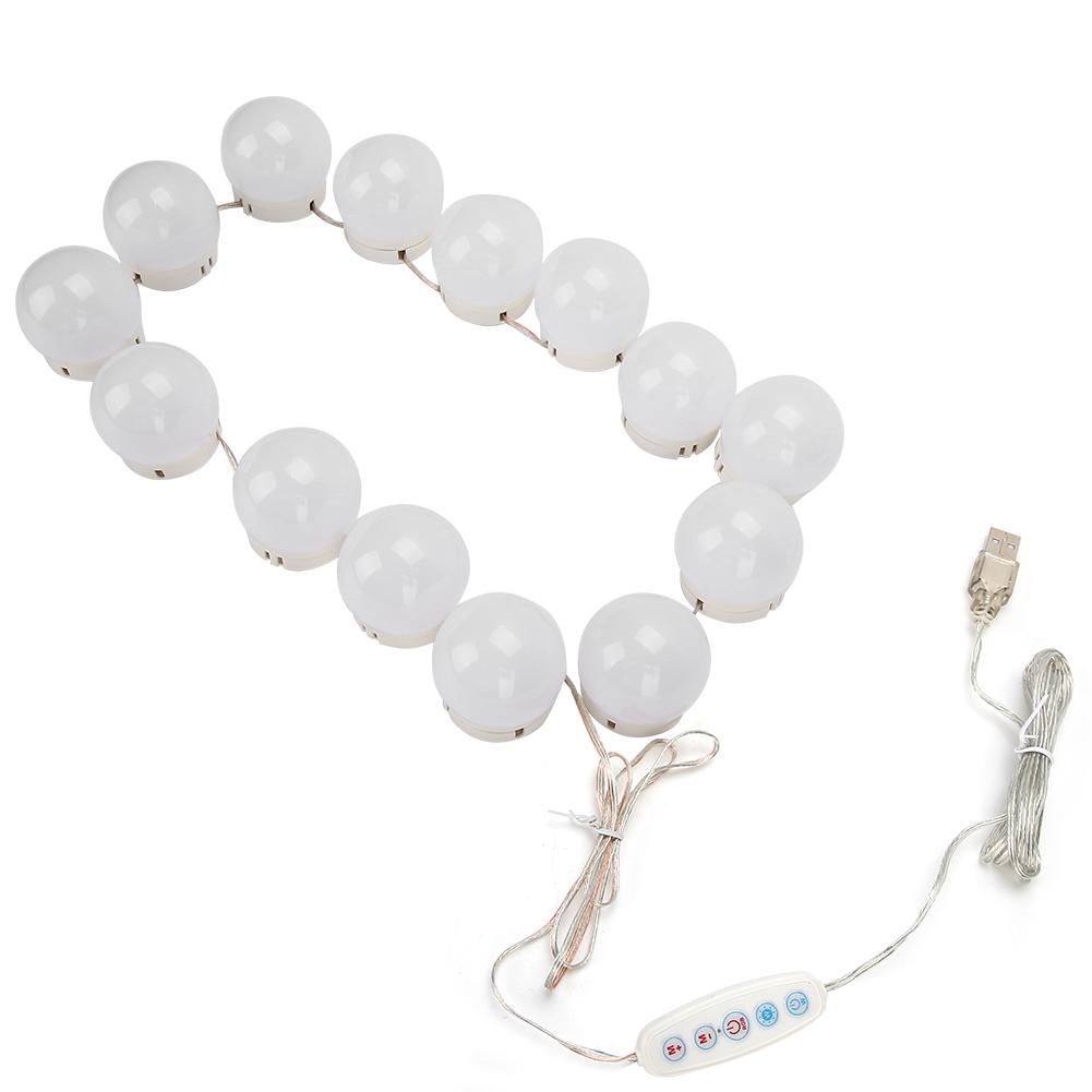 

LED Makeup Mirror Bulb USB Charging Dressing Table Light DimmerSwitch Vanity Light