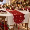 Santa Claus Christmas Table Flag Tree Xmas Tablecloth Christmas Table Runner  Dining Table