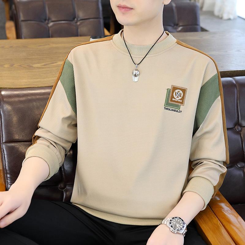 Men S Casual Crew Neck Long Sleeve Sweatshirt Versatile Basic Top