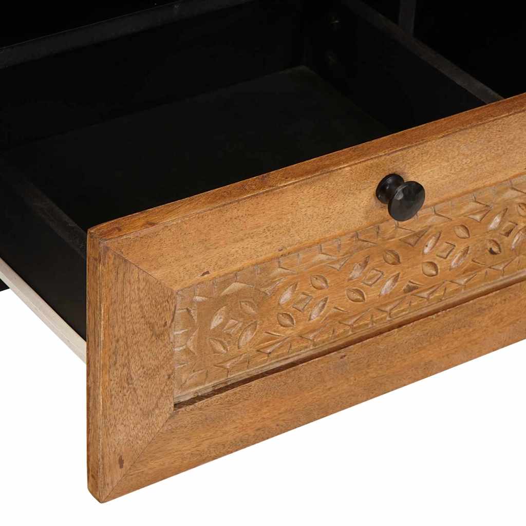 TV Cabinet 100 X 33 X 46 Cm Solid Wood Mango