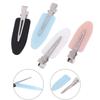 4Pcs Hair Clip No Bend Hair Bangs Clips No Mark Hair Pin Curl Clips 4 Color Leaf