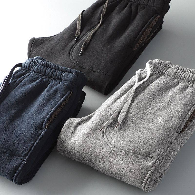 Men's Winter Lambskin Thickened Export Original Pants