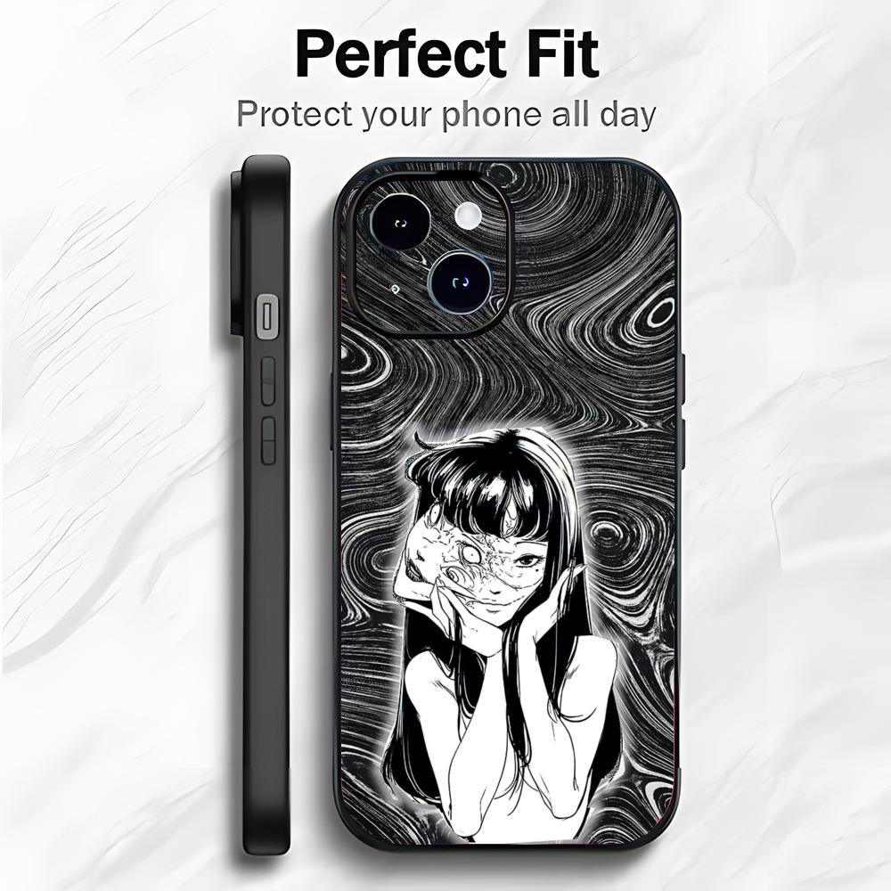 

Horror Japanese Abstract Art J-Junji Ito Phone Case Phone Case Soft Packaging Lightweight For iPhone17 16 15 14 13ProMax iphone12promax