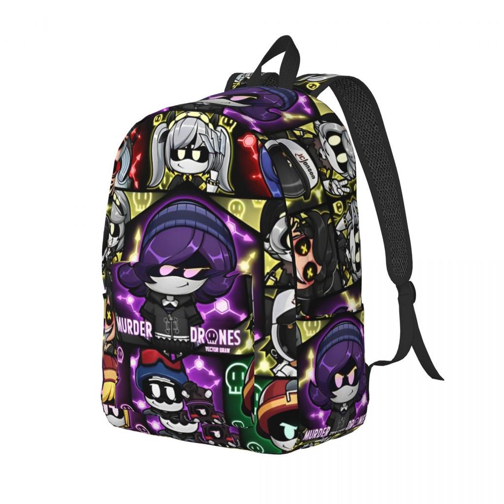 Murder Drones Horror Anime Backpack for Men Women Cyn J and N Teenage Student Business Daypack Laptop Canvas Bags Outdoor