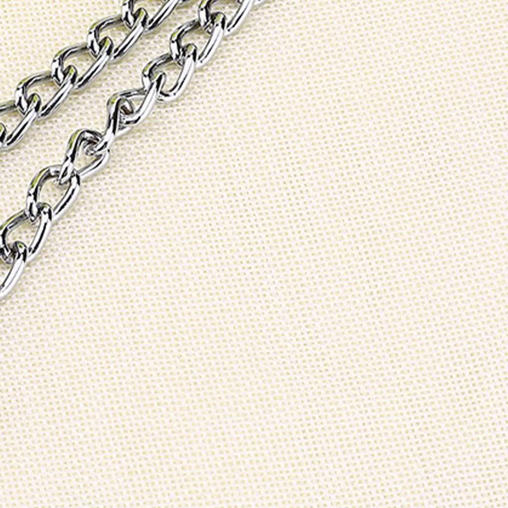  Stainless Steel Double Dog Coupler Chain 2 Way   Leash for 2 Dogs Walking with O Buckle Short 40cm for Small Pets 