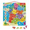 Magnetic France Puzzle 93 Pcs (wood) - Janod - New Regions 2016 - from 7 Years