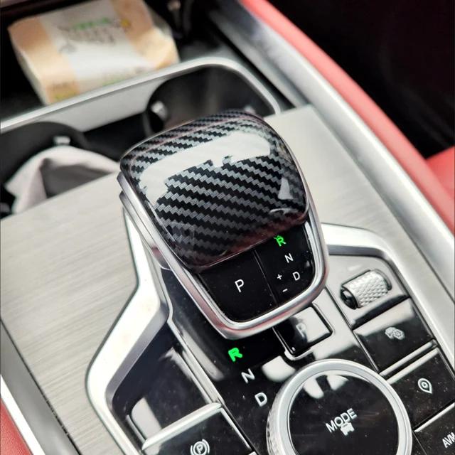 Для CHERY Tiggo 8 Pro Max 2024 Чехол на рычаг переключения передач Ручка КПП Кейс для ручки КПП Кольца на ручку переключения передач Ручка ABS Карбон Автоаксессуары ABS Carbon