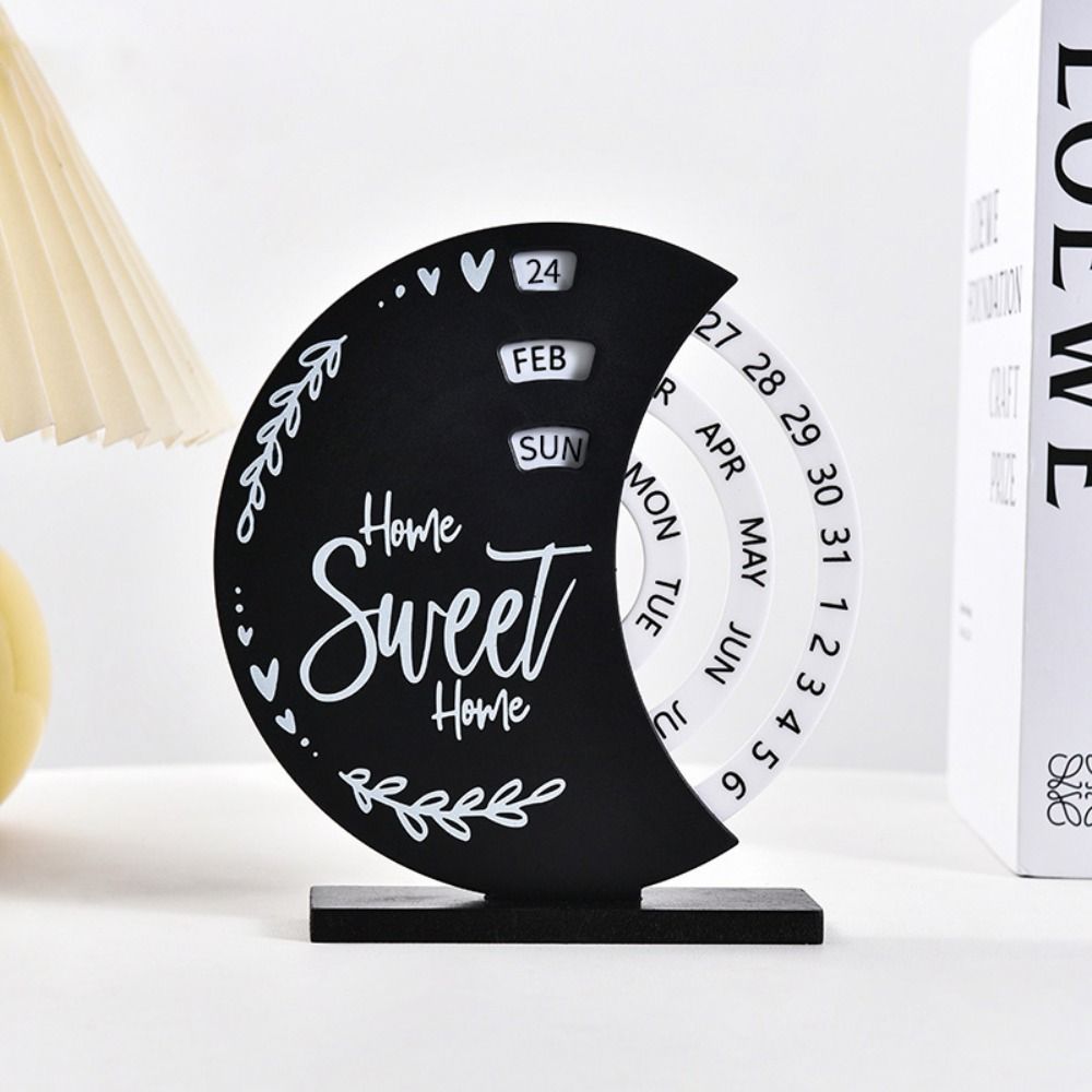 Adjustable Perpetual Calendar Creative Moon Ferris Wheel Desktop Calendar  Student Dormitory