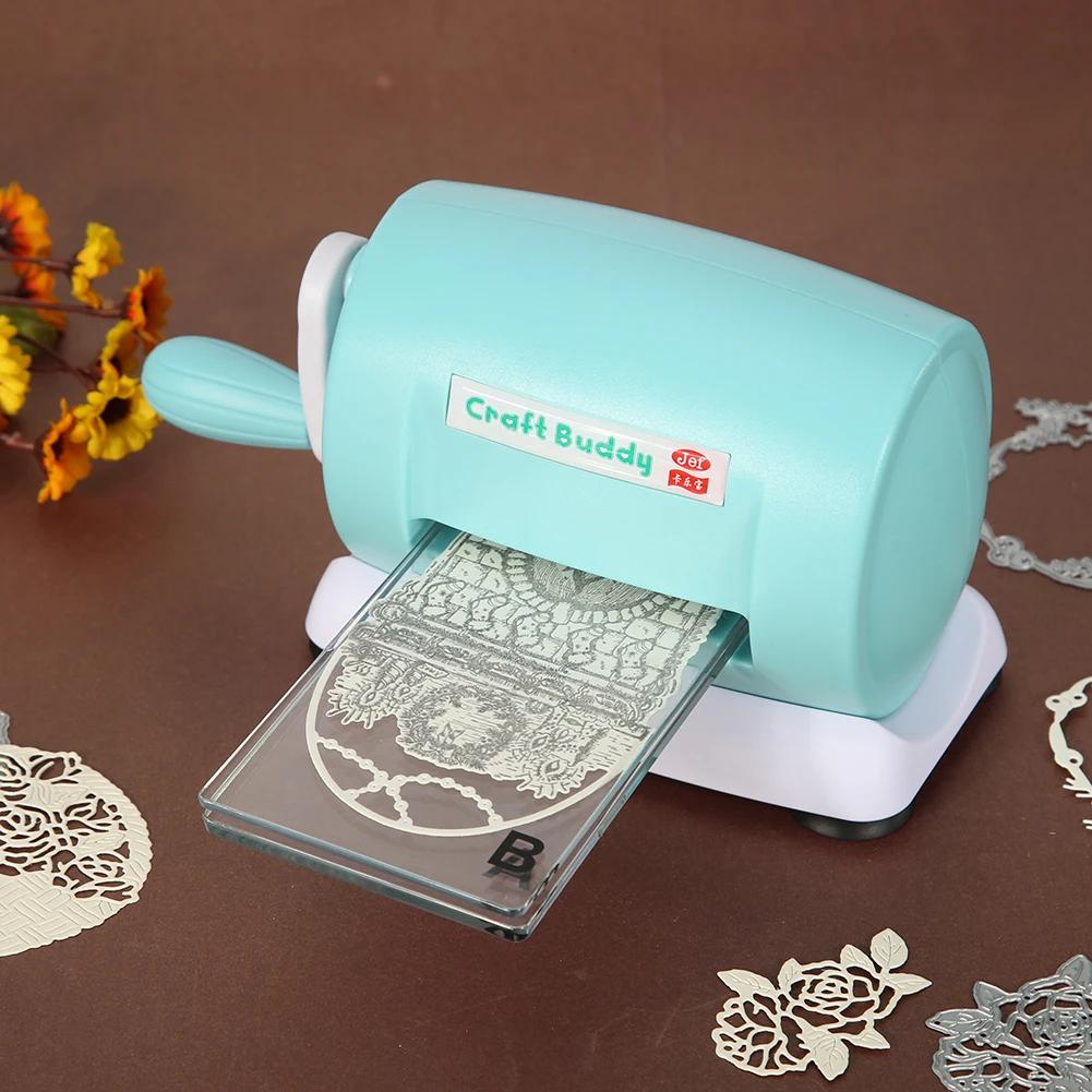 Die-Cut Machines Dies Cutting Embossing Home DIY Scrapbooking Paper Cutter Diy Knurling Machine with Plastic Backing Plate
