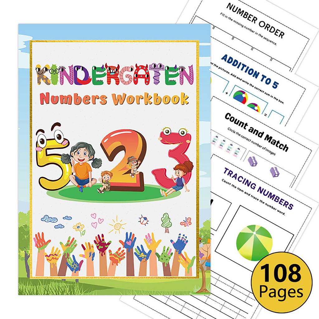 Children's Playground Numbers Practice Book, Early Learning Books For Kids