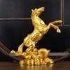 Horse Figurine, Lucky Golden Horse, Year of the Horse Figurine, Symbolizing Advancement, Growth, Development, Good Fortune, Luck, and Increased Wealth