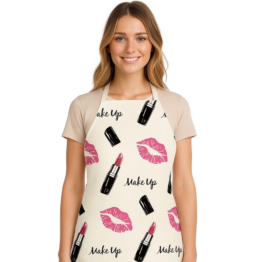 Anti-fouling Beauty Apron Linen Cleaning Apron Trendy Lipstick Nail Polish Apron  Daily Use