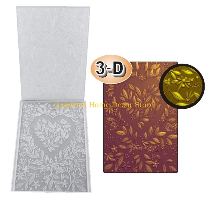 

92MF 3D Flower Embossing Stencils Paper Craft Embossing Folder DIY Scrapbooking Templates for Christmas Card Making Album